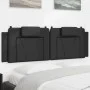 Padded black synthetic leather headboard 160 cm by , Headboards and footboards - Ref: Foro24-374797, Price: 61,14 €, Discount: %