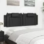Padded black synthetic leather headboard 160 cm by , Headboards and footboards - Ref: Foro24-374797, Price: 61,14 €, Discount: %