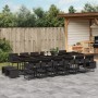 Set de muebles jardín 17 pzas con cojines ratán sintético negro by , Garden sets - Ref: Foro24-3278130, Price: 882,84 €, Disc...