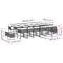 Set de muebles jardín 17 pzas con cojines ratán sintético negro de , Conjuntos de jardín - Ref: Foro24-3278130, Precio: 992,5...