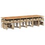 Set comedor de jardín 17 pzas con cojines ratán sintético beige de , Conjuntos de jardín - Ref: Foro24-3278139, Precio: 953,07 €