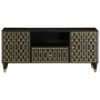 Massives Mangoholz-TV-Möbel 105x33x46 cm von , TV-Möbel - Ref: Foro24-358334, Preis: 81,61 €, Rabatt: %