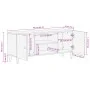 Massives Mangoholz-TV-Möbel 105x33x46 cm von , TV-Möbel - Ref: Foro24-358320, Preis: 91,04 €, Rabatt: %