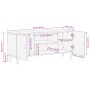 Massives Mangoholz-TV-Möbel 105x33x46 cm von , TV-Möbel - Ref: Foro24-358320, Preis: 92,14 €, Rabatt: %