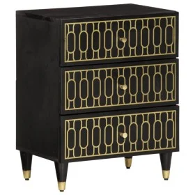 Mesita de noche madera maciza de mango 50x33x60 cm de , Mesitas de noche - Ref: Foro24-358329, Precio: 104,27 €, Descuento: %