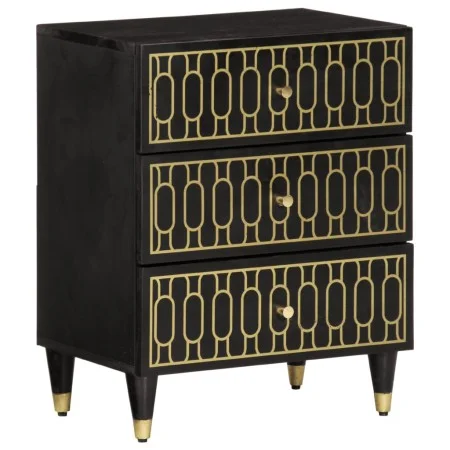 Massivholz-Nachttisch aus Mangoholz 50x33x60 cm von , Nachttische - Ref: Foro24-358329, Preis: 104,27 €, Rabatt: %
