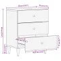 Massivholz-Nachttisch aus Mangoholz 50x33x60 cm von , Nachttische - Ref: Foro24-358329, Preis: 104,27 €, Rabatt: %