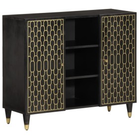 Armario auxiliar madera maciza de mango 90x33x75 cm by , Sideboards - Ref: Foro24-358348, Price: 148,08 €, Discount: %