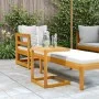 Mesa en forma de C madera maciza de acacia 42x40x50 cm by , Garden tables - Ref: Foro24-365857, Price: 37,30 €, Discount: %