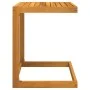 Mesa en forma de C madera maciza de acacia 42x40x50 cm by , Garden tables - Ref: Foro24-365857, Price: 37,30 €, Discount: %
