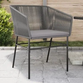 Gartensofas mit Kissen 2 Stück Kunststoff-Rattan Grau von , Gartenstühle - Ref: Foro24-369104, Preis: 157,09 €, Rabatt: %