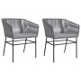 Gartensofas mit Kissen 2 Stück Kunststoff-Rattan Grau von , Gartenstühle - Ref: Foro24-369104, Preis: 142,30 €, Rabatt: %