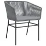 Gartensofas mit Kissen 2 Stück Kunststoff-Rattan Grau von , Gartenstühle - Ref: Foro24-369104, Preis: 140,38 €, Rabatt: %