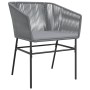 Gartensofas mit Kissen 2 Stück Kunststoff-Rattan Grau von , Gartenstühle - Ref: Foro24-369104, Preis: 142,30 €, Rabatt: %