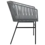 Gartensofas mit Kissen 2 Stück Kunststoff-Rattan Grau von , Gartenstühle - Ref: Foro24-369104, Preis: 140,38 €, Rabatt: %