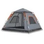 Tienda de campaña iglú 5 personas apertura rápida gris/naranja de , Tiendas de campaña - Ref: Foro24-4004148, Precio: 140,63 ...