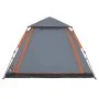 Iglu-Zelt für 5 Personen, schnelles Öffnen, grau/orange. von , Zelte - Ref: Foro24-4004148, Preis: 140,63 €, Rabatt: %