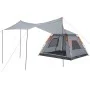 Iglu-Zelt für 5 Personen, schnelles Öffnen, grau/orange. von , Zelte - Ref: Foro24-4004148, Preis: 140,63 €, Rabatt: %