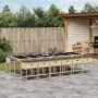 Set comedor de jardín con cojines 13 pzas ratán sintético beige von , Gartensets - Ref: Foro24-3278075, Preis: 828,12 €, Raba...