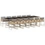 Set comedor de jardín con cojines 13 pzas ratán sintético beige von , Gartensets - Ref: Foro24-3278075, Preis: 828,12 €, Raba...