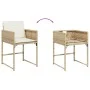 Set comedor de jardín 9 pzas con cojines ratán sintético beige by , Garden sets - Ref: Foro24-3278049, Price: 701,24 €, Disco...