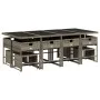 Set comedor de jardín con cojines 13 pzas ratán sintético gris by , Garden sets - Ref: Foro24-3278107, Price: 744,88 €, Disco...
