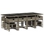 Set comedor de jardín con cojines 13 pzas ratán sintético gris by , Garden sets - Ref: Foro24-3278107, Price: 671,83 €, Disco...