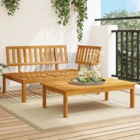 Set de sofás de palets de jardín 2 pzas madera maciza de acacia by , Outdoor sofas - Ref: Foro24-365848, Price: 199,75 €, Dis...