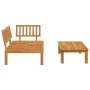 Set de sofás de palets de jardín 2 pzas madera maciza de acacia by , Outdoor sofas - Ref: Foro24-365848, Price: 199,75 €, Dis...