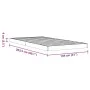 Massives Kiefernholzbettgestell in brauner Wachsfarbe, 100x200 cm. von , Betten und Lattenroste - Ref: Foro24-847152, Preis: ...