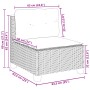 Set de muebles de jardín 5 pzas y cojines ratán sintético negro by , Garden sets - Ref: Foro24-3261785, Price: 369,26 €, Disc...
