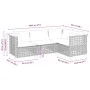 Set de sofás de jardín 4 pzas y cojines ratán sintético gris by , Garden sets - Ref: Foro24-3261801, Price: 379,54 €, Discoun...