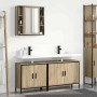 Juego de muebles de baño 3 pcs Marrón 60 x 30 x 60 cm
