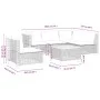 Set de muebles de jardín 6 pzas y cojines ratán sintético gris de , Conjuntos de jardín - Ref: Foro24-3261843, Precio: 497,67...