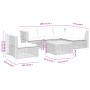 Set de muebles de jardín 6 pzas y cojines ratán sintético gris by , Garden sets - Ref: Foro24-3261843, Price: 497,25 €, Disco...