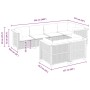 Set de sofás de jardín 7 pzas con cojines ratán sintético negro by , Garden sets - Ref: Foro24-3261881, Price: 558,11 €, Disc...