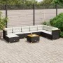 Set de sofás de jardín 8 piezas y cojines ratán sintético negro by , Garden sets - Ref: Foro24-3261959, Price: 642,74 €, Disc...