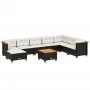 Set de sofás de jardín 8 piezas y cojines ratán sintético negro by , Garden sets - Ref: Foro24-3261959, Price: 642,74 €, Disc...