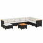 Set de sofás de jardín 8 piezas y cojines ratán sintético negro by , Garden sets - Ref: Foro24-3261959, Price: 623,00 €, Disc...
