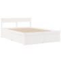 Bettgestell mit Schubladen aus weißem Kiefernholz 120x190 cm von , Betten und Lattenroste - Ref: Foro24-3282361, Preis: 307,5...