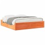 Estructura de cama madera maciza pino marrón cera 180x200 cm de , Camas y somieres - Ref: Foro24-3282368, Precio: 233,55 €