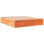 Solid pine wood bed frame in brown wax finish 180x200 cm by , Beds and slatted bases - Ref: Foro24-3282368, Price: 230,72 €, ...