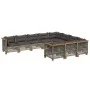 Garden sofa set 10 pieces with gray synthetic rattan cushions by , Garden sets - Ref: Foro24-3262035, Price: 875,36 €, Discou...