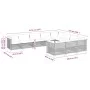 Garden sofa set 10 pieces with gray synthetic rattan cushions by , Garden sets - Ref: Foro24-3262035, Price: 875,36 €, Discou...