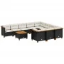 Set mit 11 Stück Gartensofas und Kissen synthetisches Rattan schwarz von , Gartensets - Ref: Foro24-3262037, Preis: 894,75 €,...