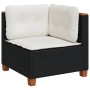 Garden sofa set 11 pieces and black synthetic rattan cushions by , Garden sets - Ref: Foro24-3262037, Price: 815,15 €, Discou...
