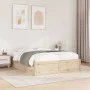Solid pine wood bed frame 140x200 cm by , Beds and slatted bases - Ref: Foro24-3282375, Price: 177,87 €, Discount: %