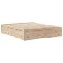 Solid pine wood bed frame 140x200 cm by , Beds and slatted bases - Ref: Foro24-3282375, Price: 177,87 €, Discount: %