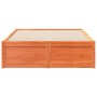 Estructura de cama madera maciza pino marrón cera 120x200 cm de , Camas y somieres - Ref: Foro24-3282380, Precio: 203,90 €, D...
