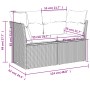 Gartenmöbel-Set 9-teilig mit grauen Polstern aus synthetischem Rattan von , Gartensets - Ref: Foro24-3266430, Preis: 568,58 €...